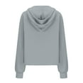 thumbnail image 6 of Kaprioy Womens Sweatshirts Half Zip Cropped Pullover Fleece Quarter Zipper Hoodies 2025 Fall Fashion Clothes RD2, L, 6 of 6