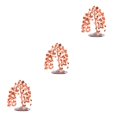 thumbnail image 3 of relayinert Exquisite Craft Wealth Tree - Gift For Meditation Or Office Desk Decoration Symbol Of Luck Ornament Red 3Set, 3 of 6