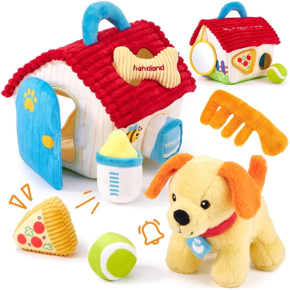 Peluche para cachorros Montessori de Toy hahaland Sensory, 1 año