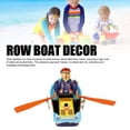 thumbnail image 3 of Tabletop Row Boat Ornament, Vintage Rowing Boat Decor Mechanical Structure Multifunctional  for Bars, 3 of 7