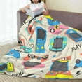 thumbnail image 6 of Pofeuu Playing Video Games Print Ultra-Soft Micro Fleece Blanket,for Bed Or Sofa,All Season Throw Blankets Flannel Blanket-60"x50", 6 of 7