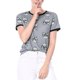 thumbnail image 1 of INSPIRE CHIC Camiseta de Manga Corta con Contraste y Estampado de Gato de Mascota Talla XS Gris, 1 of 6
