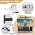 thumbnail image 6 of Renewold Toaster Oven Protection Case with Accessory Pockets Dustproof Microwave Oven Air Fryer Protector Polyester Small Appliance Cover, 20.5 x 16.5 x 10 Inches, Sea Turtle Beach, 6 of 7