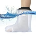 thumbnail image 3 of Waterproof Cover Leg for Adult Ankle Shower Bath Watertight Foot Protector Wounds for Swimming Bath, 3 of 5