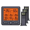 thumbnail image 4 of Digital Wireless Indoor Outdoor Thermohygrometer with 3 Remote Sensors 98ft/ 30m Backlight & Alarm Calibration Function Temperature Humidity Monitor with 3 Transmitters Weather Stations for, 4 of 7