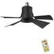 thumbnail image 1 of Lámpara LED de viento potente con de colores silenciosa, luces con control remoto, ventilador de techo popular E27, luz de alta velocidad, color negro., 1 of 5