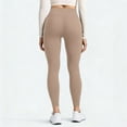 thumbnail image 3 of Butt Lifting Leggings for Women Tummy Control Elastic High Waisted Yoga Pants Soft Workout Leggings Slim Athletic Joggers Khaki S, 3 of 6