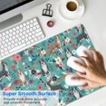 thumbnail image 4 of Long Mouse Pads for Desk,Pitbull Dog and Flower Floral Desk Mats on Top Of Desks, Desk Mouse Pad Extra Large with 3mm Non-Slip Base and Stitched Edge for Gaming,Office,Work,Home 35.4"x15.7", 4 of 6