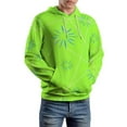 thumbnail image 5 of Lime Green Starburst Pattern 3D Print Hoodie Men Women Autumn Thin Pullover Sweatshirt Vintage Streetwear Tops, 5 of 6
