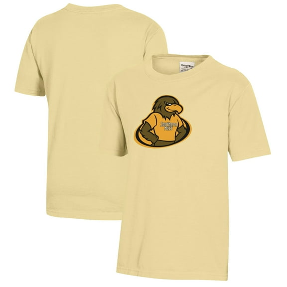 Youth  Gold Southern Miss Golden Eagles Logo Comfort Wash T-Shirt