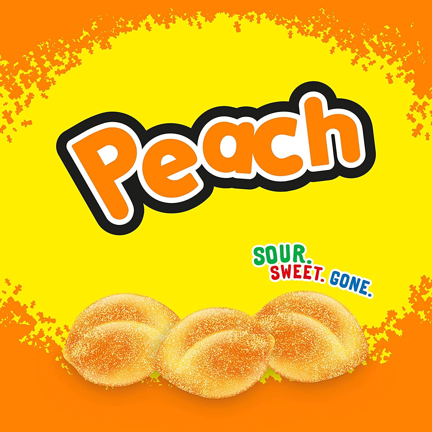 SOUR PATCH KIDS Peach Soft and Chewy Candy, 12-8.07 oz Bags