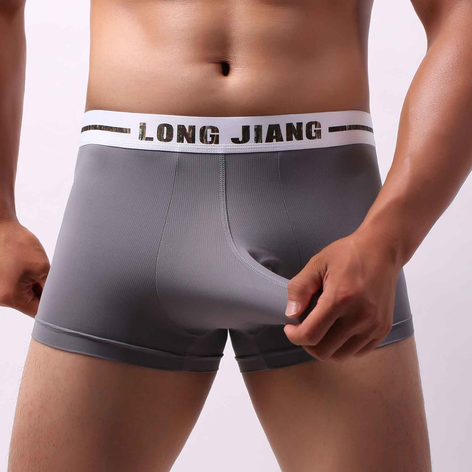 AnuirheiH Men's Lingerie Soft Briefs Underpants Knickers Shorts Sexy  Underwear 4-6$ off 2nd
