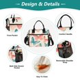thumbnail image 3 of FORMRS Insulated Lunch Bag Unisex Large Capacity with Shoulder Strap, Watercolor Butterflies, 3 of 6
