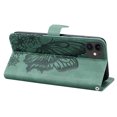 thumbnail image 3 of Allytech iPhone 11 Case(6.1 inch 2019), Glitter Shiny Butterfly Rhinestone PU Leather Wrist Strap Flip Kickstand Carrying Case with Magnetic Closure for Apple iPhone 11 2019, Green, 3 of 5