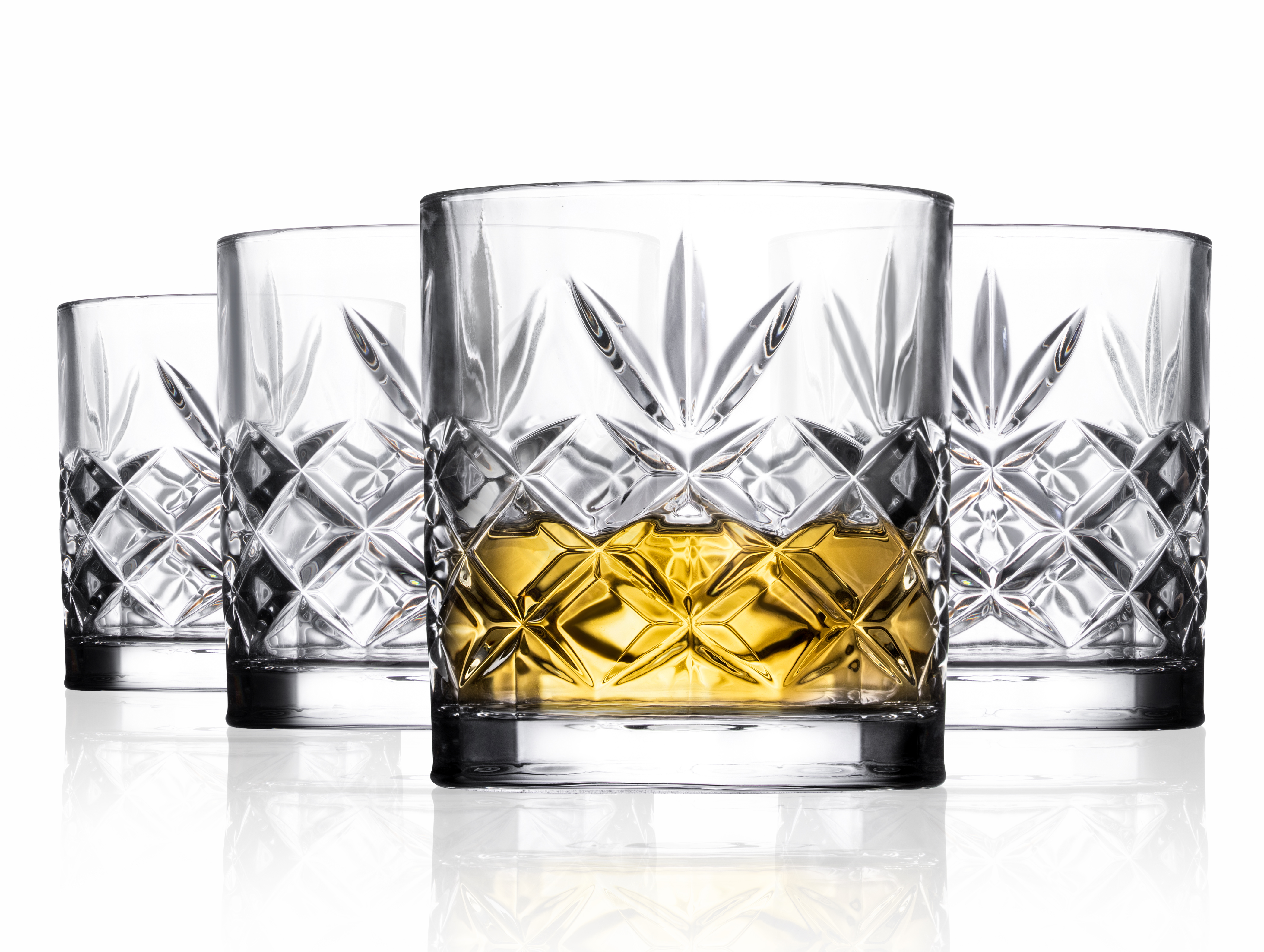 Home Essentials Set 6 Bicchieri Highball 500 Ml – Vetro Con Motivo A Bolle, Ideali Per Cocktail E Acqua