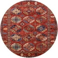 thumbnail image 1 of Ahgly Company Indoor Round Mid-Century Modern Red Oriental Area Rugs, 8' Round, 1 of 6