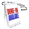 thumbnail image 2 of Dine-In Available (24" X 36") Standard A-Frame Signicade, Includes Decal Applied To Stand, 2 of 4