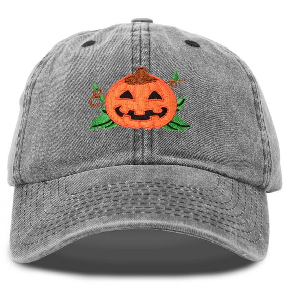 DALIX Jack-O-Lantern Halloween Pumpkin Hat Mens Womens Baseball Cap Vintage in Black