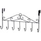 thumbnail image 1 of Perchero de puerta de acero inoxidable con 7 ganchos Riel para colgar en la puerta Ganchos para abrigos Ganchos para puertas Bolsas para ropa Gancho para puerta Riel Cocina Sala de estar Pasillo Baño, 1 of 5