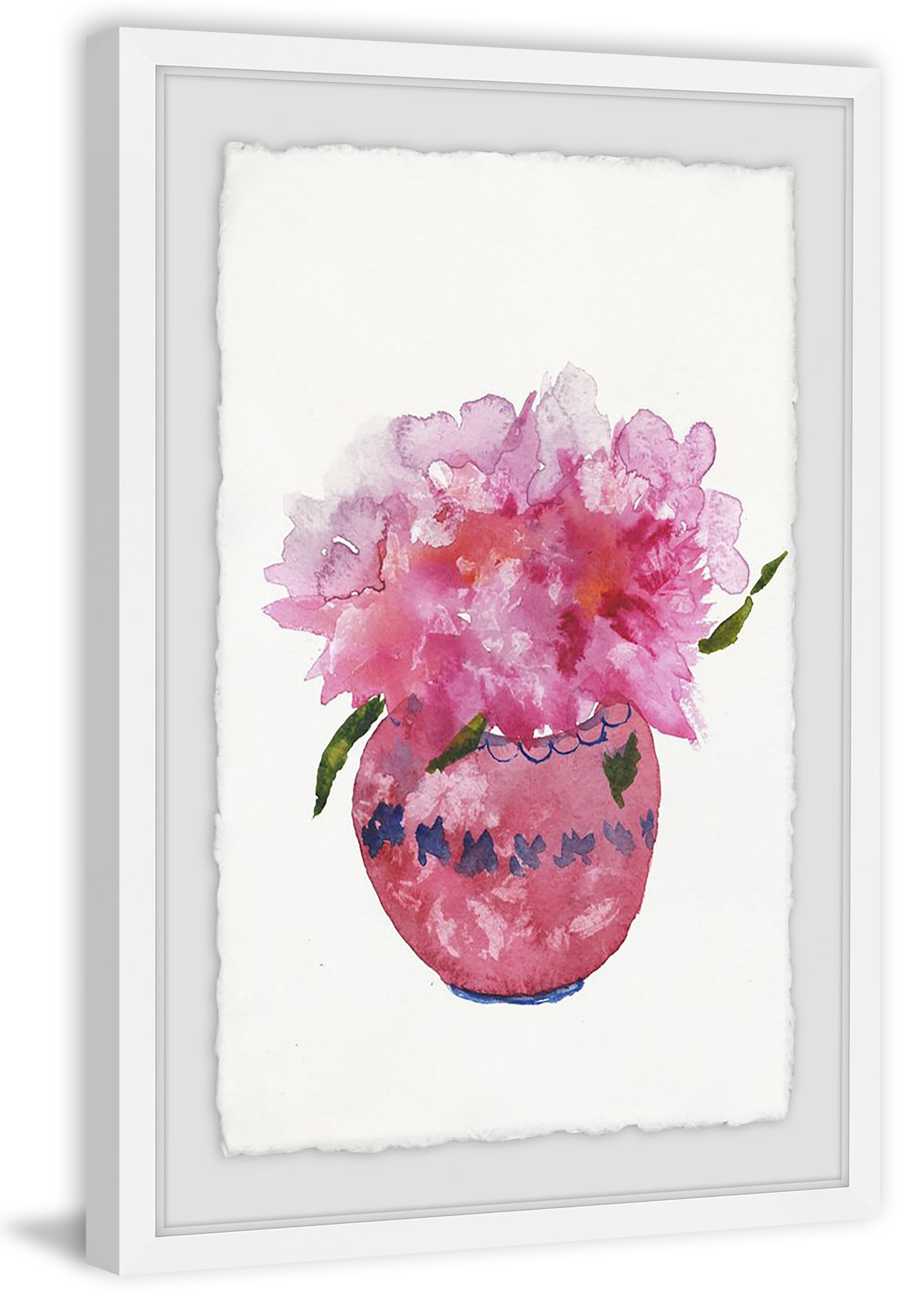 Fuschia Bombshell Framed Painting Print