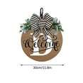 thumbnail image 2 of 26 Letter Welcome Sign, Last Name Year Round Front Door Wreath Decorative, Hanging Plaques In Front Of The Door 11.8in (D), 2 of 5
