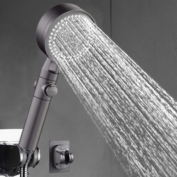 vankin High-Pressure Handheld Showerhead with 8 Spray Modes, Hard Water Resistant, Ideal for Low Pressure Pipes, Easy Installation and Multifunctional Use in Home, Gym and Hotel Clearance
