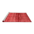 thumbnail image 2 of Ahgly Company Machine Washable Indoor Square Abstract Red Modern Area Rugs, 7' Square, 2 of 4