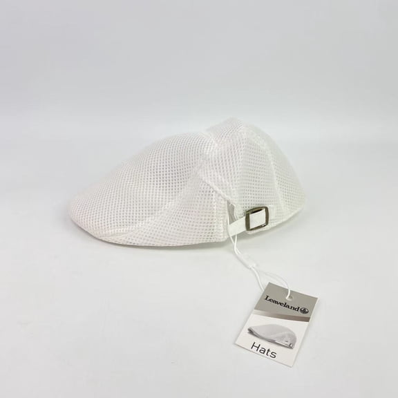 Leaveland Hats,Men's Mesh Cap Breathable Summer Newsboy Hat Adjustable Beret Ivy Cap Irish Cabbie Driving Hunting Hats