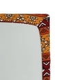 thumbnail image 2 of Ambesonne Tribal Fitted Sheet, Retro Motifs, Full Size, Ruby Apricot, 2 of 2