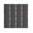thumbnail image 6 of Plastic Interlocking Deck Tiles,44 Pack Patio Deck Tiles,12"x12" Square Waterproof Outdoor All Weather Use, Patio Decking Tiles for Poolside Balcony Backyard, Grey, 6 of 6