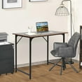 thumbnail image 2 of BestOffice 32 Inch Computer Desk, Home, Modern Simple Style for Home Office Study Writing, Brown, 2 of 7