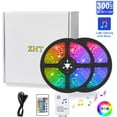 thumbnail image 1 of LED Light Strips Sync to Music, 32.8ft 10M RGB LED Rope Light Bar, Color-Changing Light Bar with Remote Control, LED Strip Lights for Bedroom, Kitchen, Living Room, Party, Etc, IP65 Waterproof, 1 of 5