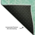 thumbnail image 3 of Addison Rugs Mayfield Washable Transitional Stripes Aqua Rectangle Rug, 8' x 10', 3 of 6