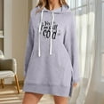 thumbnail image 2 of SwiftWear Women's "Yes I'm Still Cold" Print Long Hoodie Long Sleeve Hooded Sweatshirt Pullover with Drawstring Hood, Soft Casual Tops Pocket Gray, 2 of 4