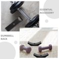 thumbnail image 3 of ETHZZLE 12PCS Weight Rack Black PP Universal Fit for Home Gym and Commercial Gym Use, 3 of 8