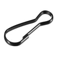 thumbnail image 1 of Ganchos de resorte Uxcell, ganchos de clip, 25x9x2mm, hierro electrochapado negro, 60 piezas, 1 of 5