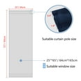 thumbnail image 6 of PiccoCasa Blackout Curtains Rod Sliding Door Drapes Rod Pocket, Navy Blue W25" x L72", 6 of 6
