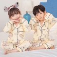 thumbnail image 1 of Conjuntos de pijama de manga larga para niños, cárdigans finos para el hogar, ropa de dormir de algodón con bolsillos para Navidad y otoño, 1 of 2