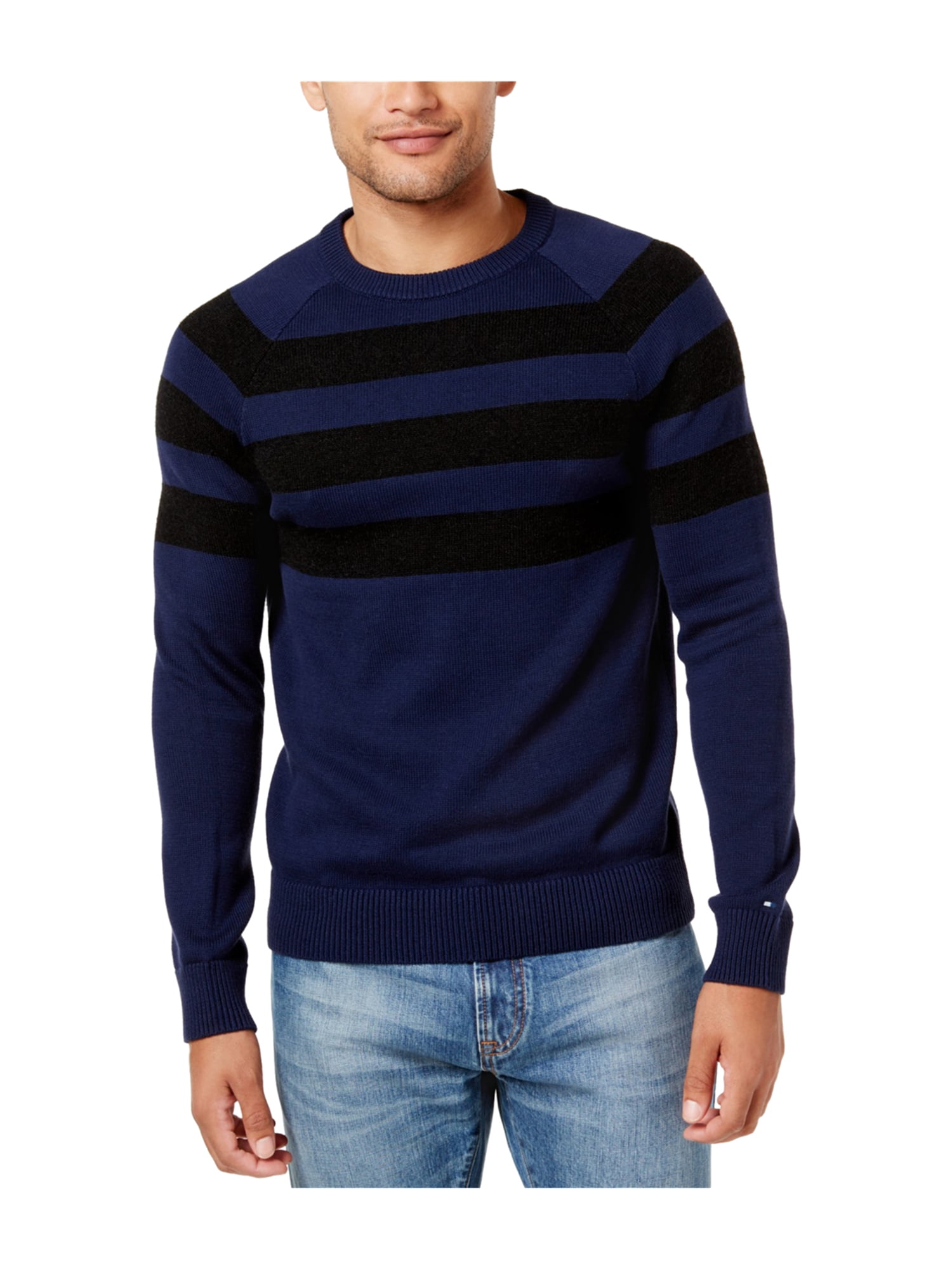 Tommy Hilfiger - Tommy Hilfiger Mens Striped Pullover Sweater - Walmart ...