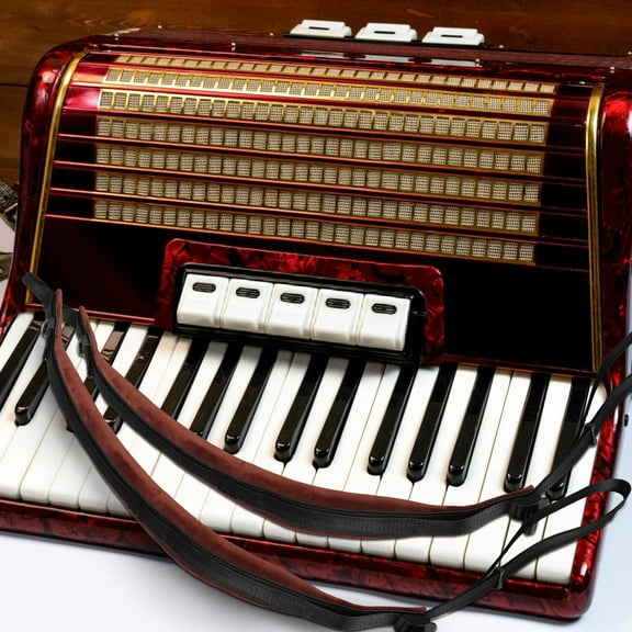 DEEPCRAFF Coffee Color Accordion Shoulder Straps with Slide Buckles for Durable Comfortable Use