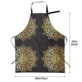 thumbnail image 2 of Kdxio Gold Mandala Apron with Pockets Adjustable Kitchen Aprons for Men Women Waterproof Aprons for Cooking,Drawing,Crafting, Baking Household Cleaning, 2 of 5