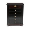 Jewelry Cabinet Lockable Storage Shelf 5 Drawers Secure Armoire Storage Organzier for Home