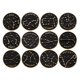 thumbnail image 1 of 12pcs Constellation Enamel Pon Conjunto de la constelación Broches Conjunto de la solapa del zodiaco para mochilas, 1 of 6