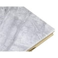 thumbnail image 2 of Pemberly Row Crownie Gold Faux Marble Pedestal Rectangle Dining Table (Seats 6), 2 of 3