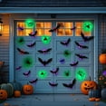 thumbnail image 4 of Janrevotw 24-Piece Bat-Themed Halloween Decorations – Halloween Led Lights, Glow-In-The-Dark Wall Decor, 3d Illuminated Bats With Indoor And Outdoor Flashing Effects, 4 of 6