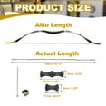 thumbnail image 2 of Uxcell Corde de Remplacement pour Arc Traditionnel Recurve Longbow avec Protège-Doigts et Points de Pointe en Laiton 55 Pouces, 2 of 6