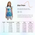 thumbnail image 7 of vastwit Girls Alien Cosplay Costume Kids Halloween Dress Ups Costume Casual Metallic A-line Dress Silver 8, 7 of 7