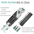 thumbnail image 2 of Stainless Steel Multi-Functional Adjustable Wrench Set with Foldable Hexagon Keys, Screwdriver Bits & Oxford Storage Bag – Portable Tool Kit for Automotive, Plumbing & Household Repairs,, 2 of 5