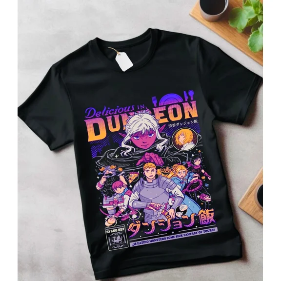 Senshi T-shirt Senshi For Food Delicious In The Dungeon Anime Japanese Shirt