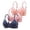 A-Rose Gold70, variant on Womens Push Up Bras 3 PC Breathable Mesh Padded Bra With Front Charm Underwire Full Coverage Comfort Daily Bras